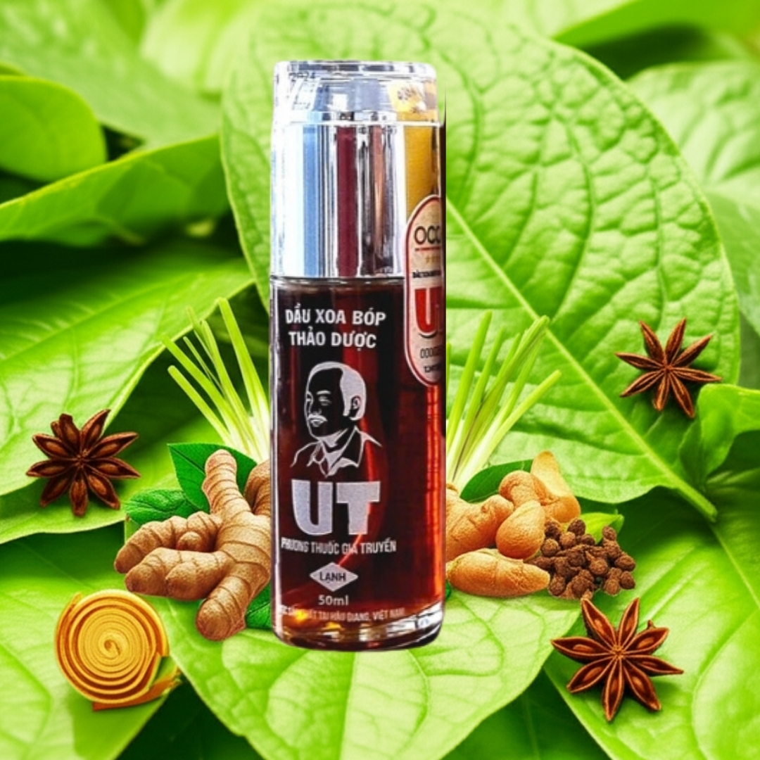 Dầu Xoa Bóp Thảo Dược UT – Sức Mạnh Từ Lá Trầu Không