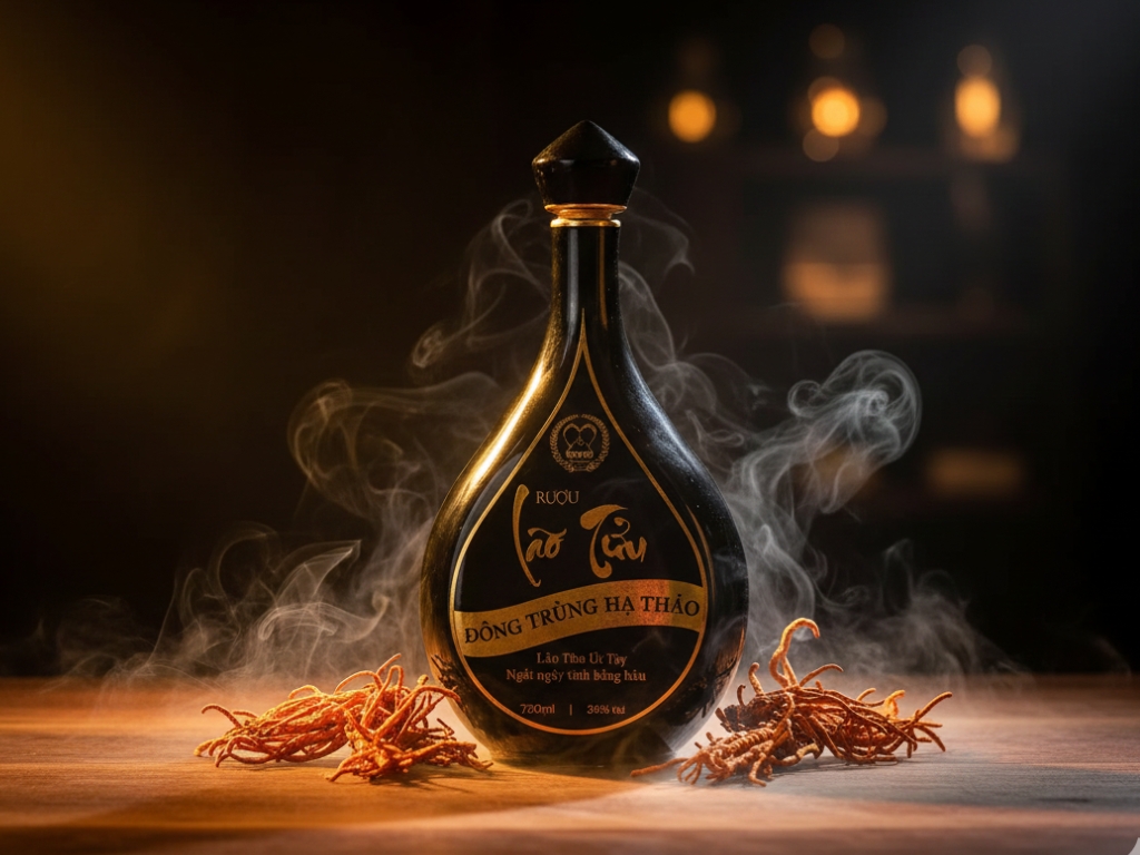 Sự kết hợp hoàn hảo giữa rượu truyền thống & thượng phẩm Đông Trùng Hạ Thảo